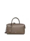 Max Mara Medium Leather Satchel Bag In Brown