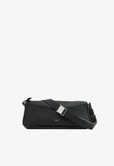 Max Mara Medium Leather Shoulder Bag In Black