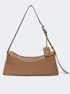 Max Mara Medium Leather Shoulder Bag In Brown