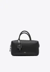 Max Mara Medium Leather Top Handle Bag In Black