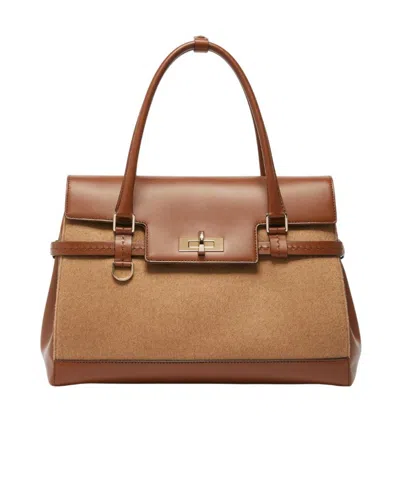 Max Mara Medium Margaux Shoulder Bag In Brown