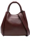 Max Mara Medium Marine Leather Tote Bag In Red