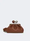 Max Mara Medium Nappa Leather Pasticcino Bag In Brown