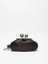 Max Mara Medium Nappa Leather Pasticcino Bag In Chocolate