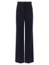 Max Mara Osol Virgin Wool Trousers In Black