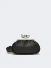 Max Mara Medium Pasticcino Bag In Glossy Nappa Leather In Black