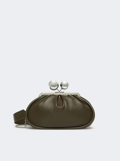 Max Mara Medium Pasticcino Bag In Glossy Nappa Leather In Brown