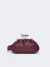 Max Mara Medium Pasticcino Bag In Glossy Nappa Leather In Purple
