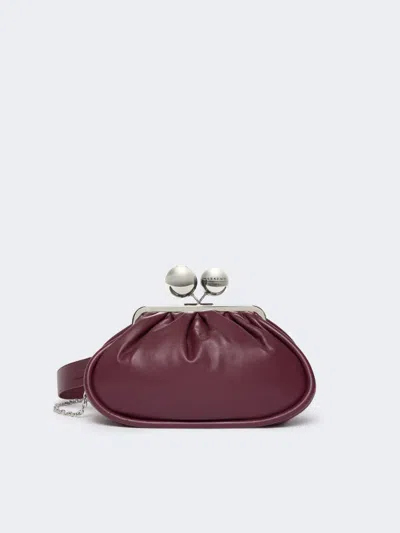Max Mara Medium Pasticcino Bag In Glossy Nappa Leather In Purple