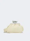 Max Mara Medium Pasticcino Bag In Glossy Nappa Leather In White
