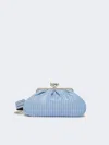 Max Mara Medium Printed Nappa Leather Pasticcino Bag In Blue