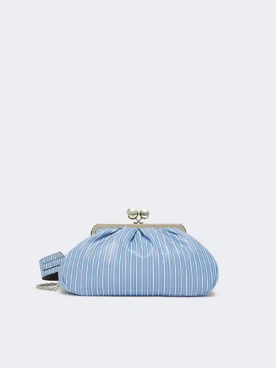 Max Mara Medium Printed Nappa Leather Pasticcino Bag In Blue