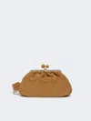 Max Mara Medium Raffia-effect Pasticcino Bag In Orange