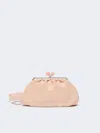 Max Mara Medium Raffia-effect Pasticcino Bag In Pink