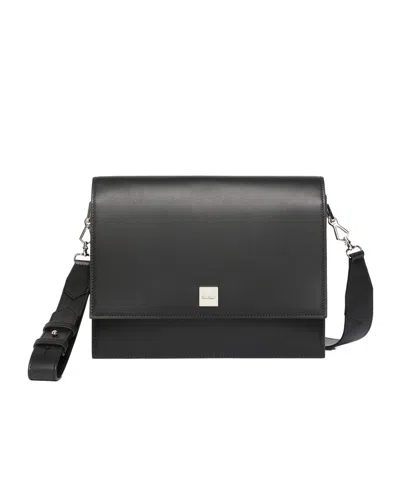 Max Mara Medium Rectangular Crossbody Bag In Black