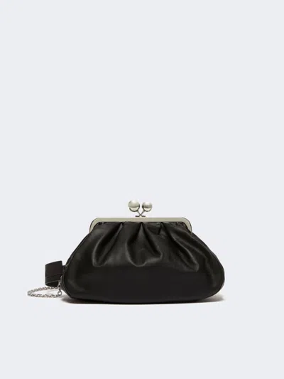 Max Mara Medium Sheepskin Pasticcino Bag In Black