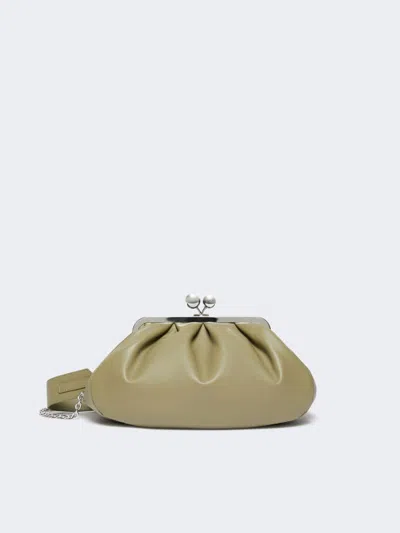Max Mara Medium Sheepskin Pasticcino Bag In Green