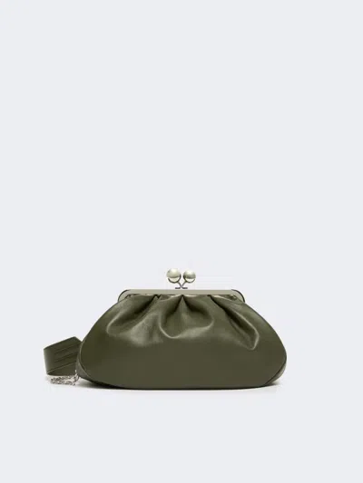 Max Mara Medium Sheepskin Pasticcino Bag In Green