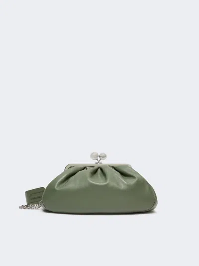 Max Mara Medium Sheepskin Pasticcino Bag In Green