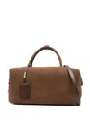 Max Mara Medium Suede Tote Bag In Brown