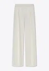 Max Mara Wide-leg Casual Pants In White