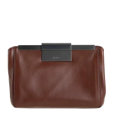 Max Mara Medium-sized Minimalist Handbag In Blue