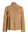Max Mara Medium-thick High-neck Sweater In Brown