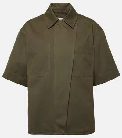 Max Mara Mela Zip-front Shirt In Green