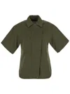 Max Mara Mela Short Sleeve Shirt In Oliva