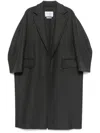 Max Mara Virgin Wool-blend Coat In Grey