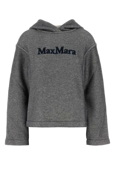 Max Mara Melange Midnight Blue Cotton Blend Gary Sweatshirt