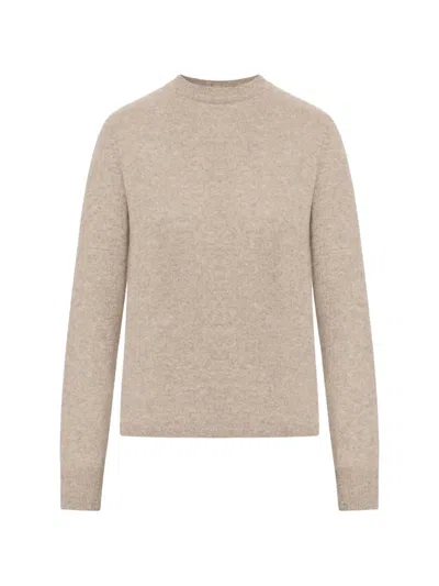 Max Mara Melange-effect Cashmere Sweater In Neutral