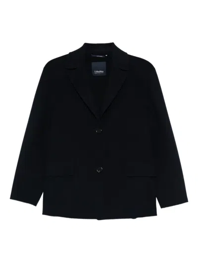 Max Mara Melfi Single-breasted Blazer In Black
