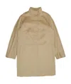 Max Mara Melina Logo Coat In Nude
