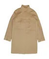 Max Mara Melina Logo Coat In Nude