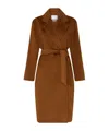 Max Mara Melinda Belted Coat In Cuio
