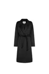 Max Mara Cappotto Manuela Con Cintura In Black