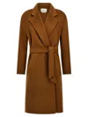 Max Mara Melinda Belted Coat In Brown