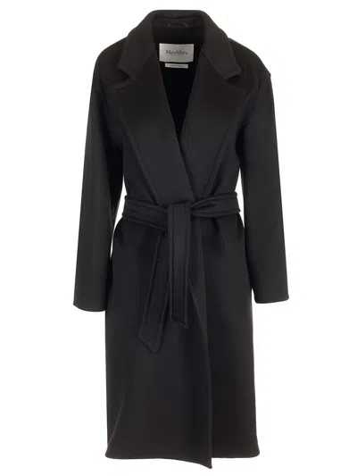 Max Mara Melinda Long Cashmere Coat In Black