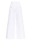 Max Mara Memore Wide-leg Trousers In White