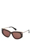 Max Mara Men's  Beth Mm0100 50e Sunglasses In Brown