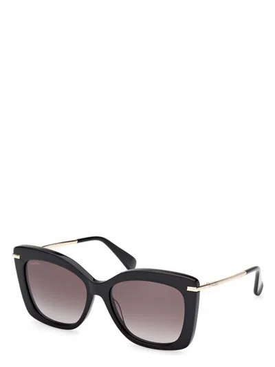 Max Mara Men's  Beth1 Mm0101 01b Sunglasses In Shiny Black