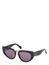 Max Mara Men's  Bridge1 Mm0093 01a Sunglasses In Shiny Black