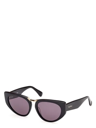 Max Mara Men's  Bridge1 Mm0093 01a Sunglasses In Shiny Black