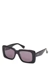 Max Mara Men's  Glimpse3 Mm0091 01a Sunglasses In Shiny Black