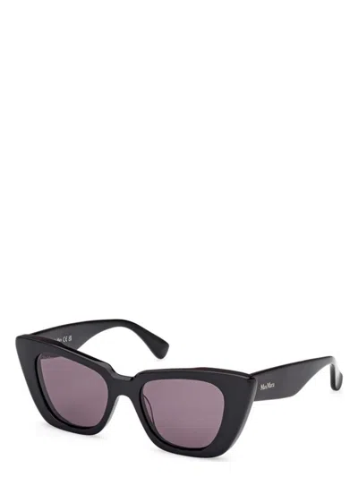Max Mara Men's  Glimpse5 Mm0099 01a Sunglasses In Shiny Black