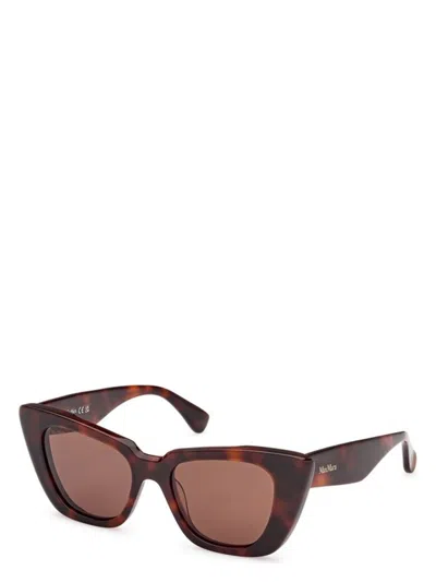 Max Mara Men's  Glimpse5 Mm0099 52e Sunglasses In Havana