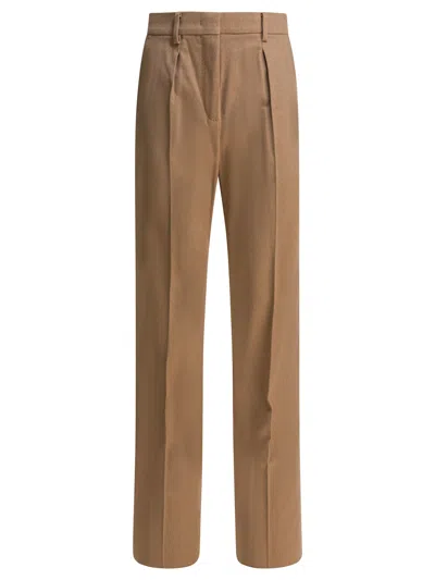 Max Mara Men's Pants In Camel Trousers Brown