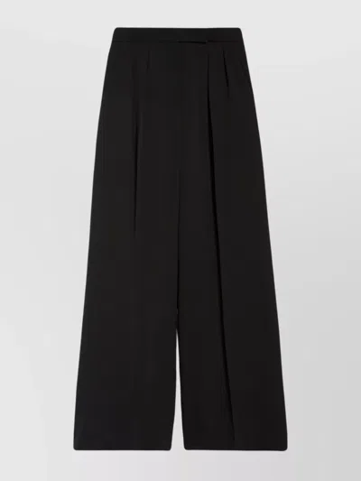 Max Mara Men's Wool Stretch Trousers In Black