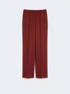 Max Mara Menswear-style Camel Trousers In Pink